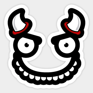 Big monster face Sticker